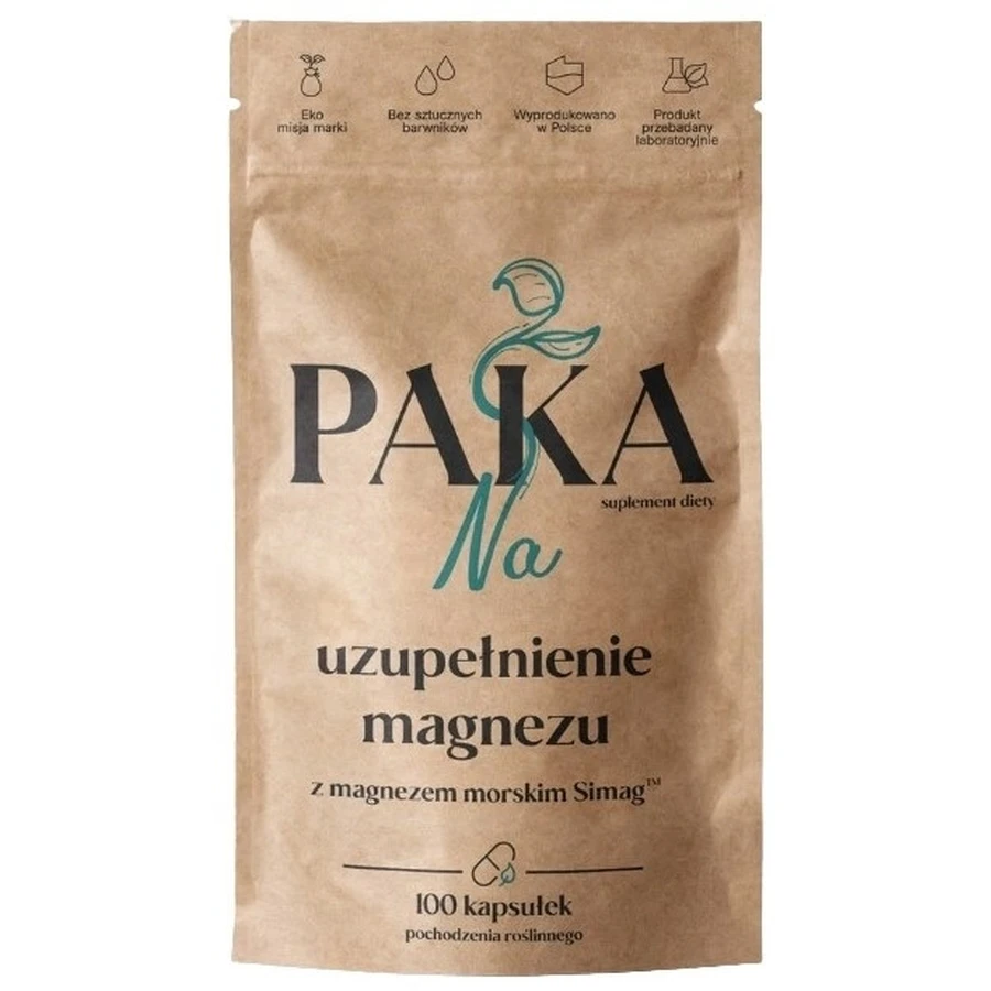 PAKA Voor magnesiumsupplement (marien magnesium) 400mg 100 ...