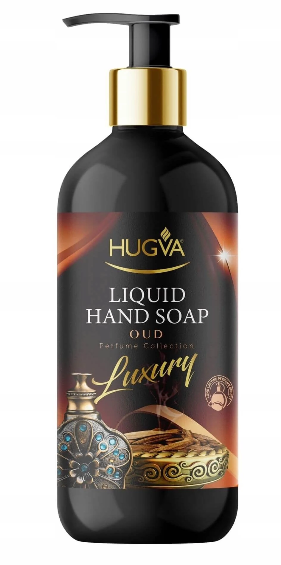 HUGVA Parfümierte Orientalische Oud-Luxus-Flüssigseife 500