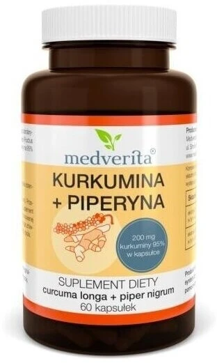 Medverita Curcumin + Piperin 60 Kapseln