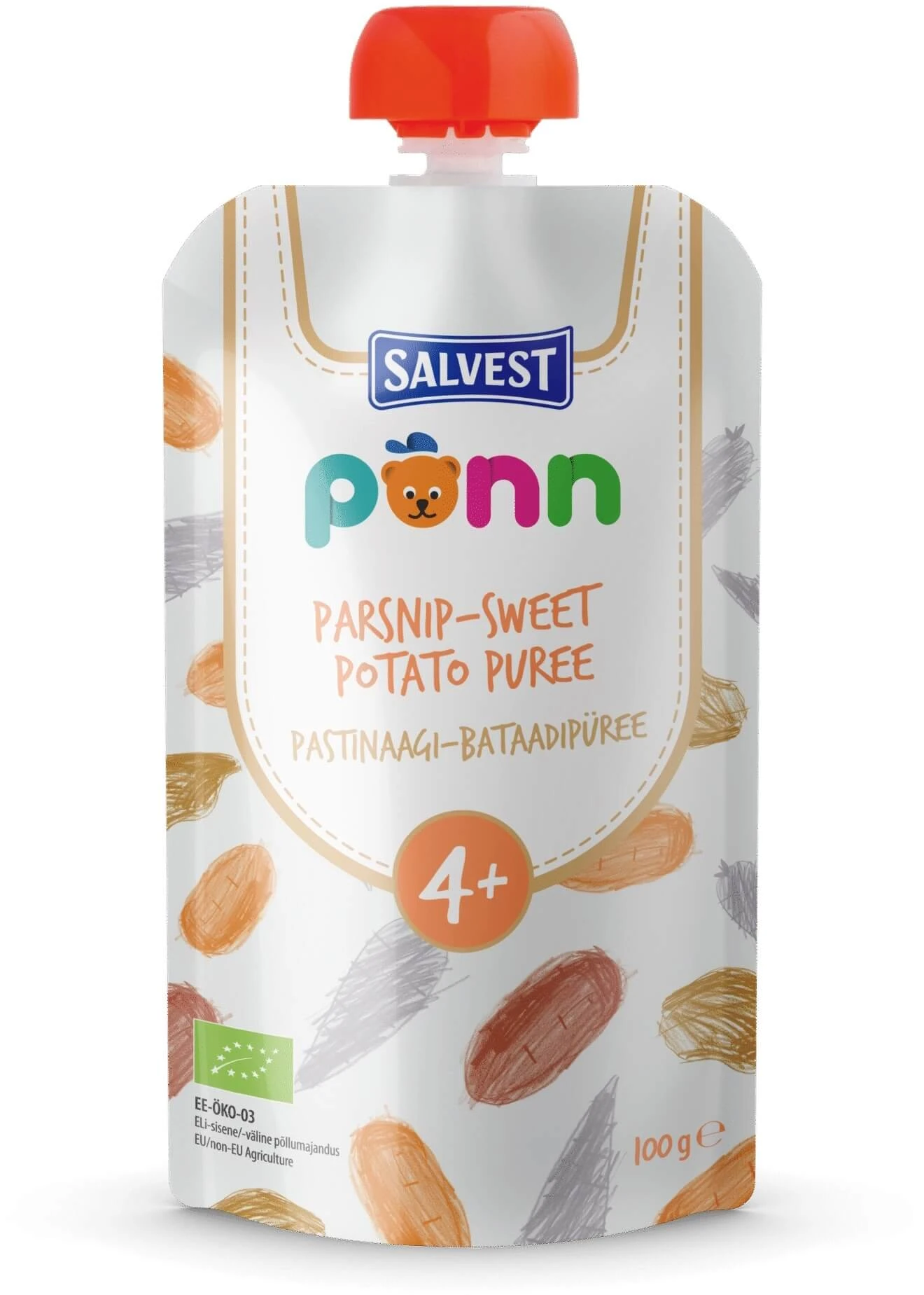SALVEST Põnn BIO Pastinaken- und Süßkartoffelpüree 100 g