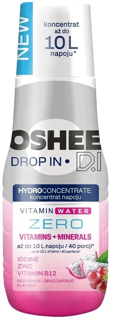 OSHEE Drop In ZERO Vitamine und Mineralien 500 ml (Datum