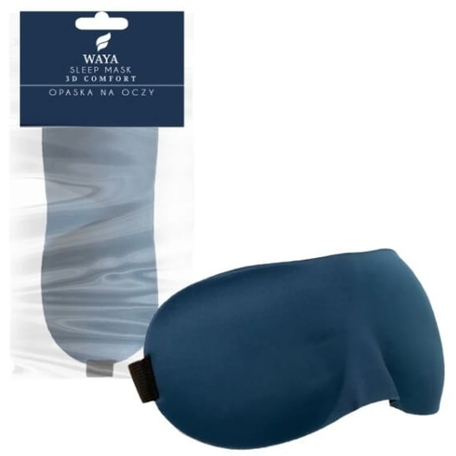 WAYA Masque oculaire confort 3D bleu 1 pièce
