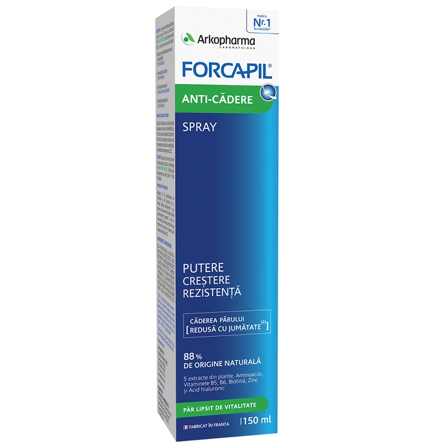 Loțiune spray anti-căderea părului Forcapil, 150 ml, Arkopharma