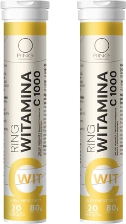 Ring Vitamin C 1000 20 Brausetabletten Multipack × 2