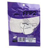 Weiße FFP2 Flippy-Gesichtsmaske