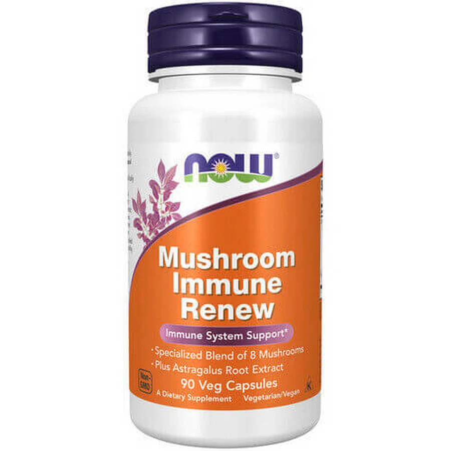 Now Mushroom Immune Renew Supplement voor immuunondersteuning 90 veg. capsules