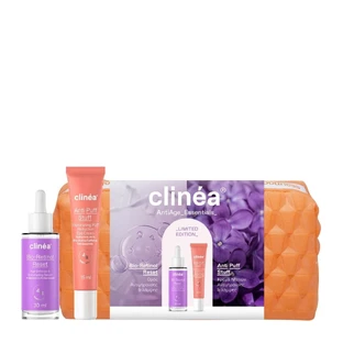 Clinea | Limited Edition Geschenkset Antiage Essentials mit Wasser & Bioretinol Reset Serum & amp; Serum & amp; Anti Puff Stuff Augencreme | 1 Set