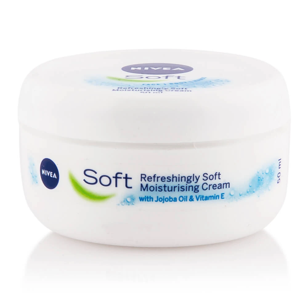 Nivea | Soft Cream Feuchtigkeitscreme für Gesicht, Körper & Hände | 50ml