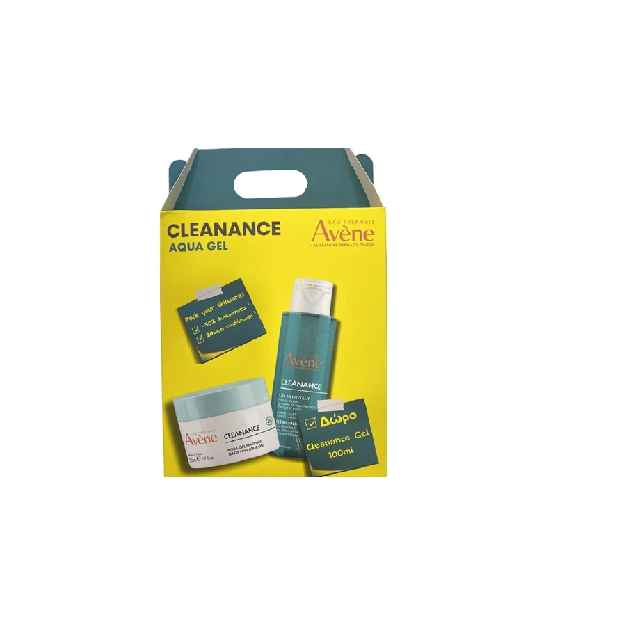 Avene | Cleanance Promo mit Avene Cleanance Mattifying Aqua Gel 50ml & Avene Cleanance Mattifying Aqua Gel 50ml Geschenk Cleanance Gel 100ml | 1 Set