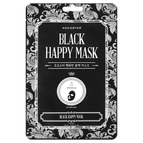 Kocostar | Black Happy Mask Gesichtsreinigungsmaske mit Kohle | 1St