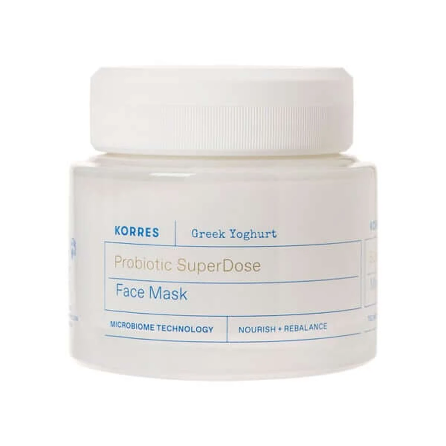 Korres | Masque visage au yaourt grec super-dosé en probiotiques pour l'hydratation et la nutrition | 100ml