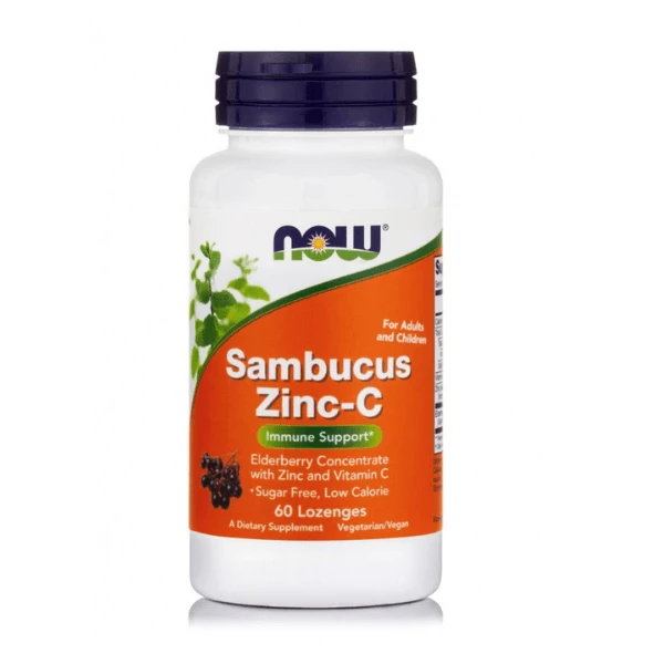 Jetzt | Sambucus Zinc-C | 60 Lutschtabletten