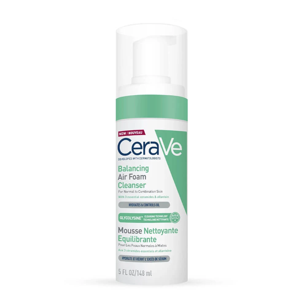 CeraVe | Balancing Air Foam Gesichtsreinigungsschaum für normale bis Mischhaut| 148ml