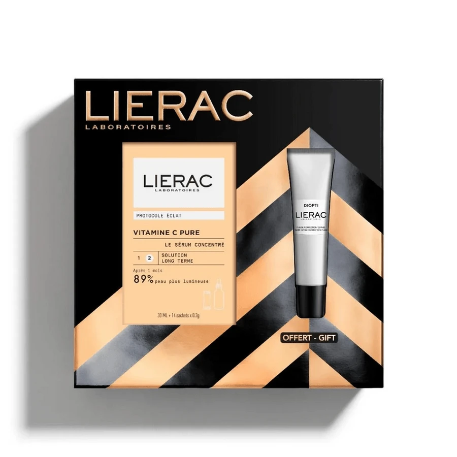 Lierac | Promo Vitamine C Pure The Radiance Geconcentreerd Serum 30ml &; GIFT Diopti Donkere Kringen Correctievloeistof 15ml | 1 set