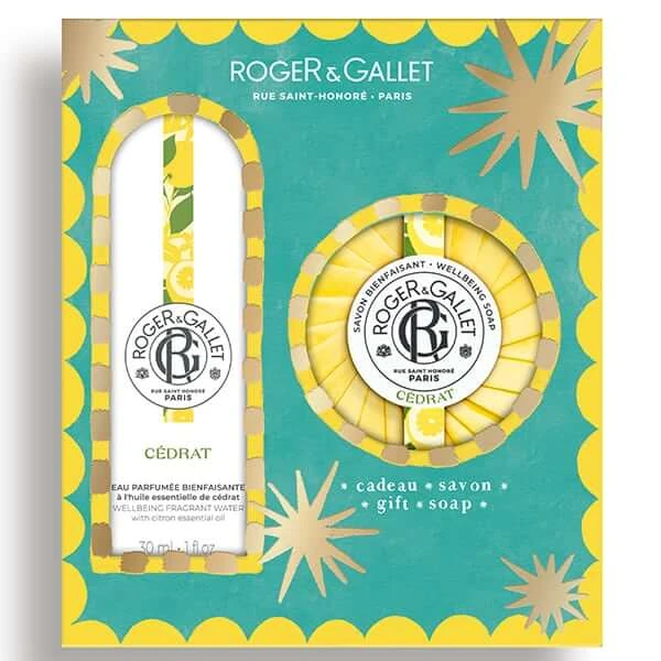 Roger&Gallet | Promo Cedrat Eau Parfume Wohlbefinden Duftwasser 30ml & Seife Bar 100g | 1 Set