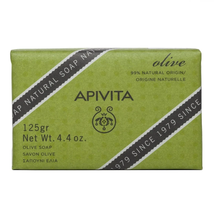Apivita | Naturalne mydło oliwkowe do ciała i pielęgnacji ciała | Naturalne mydło oliwkowe do ciała i pielęgnacji dłoni | 125gr: ceny i cechy