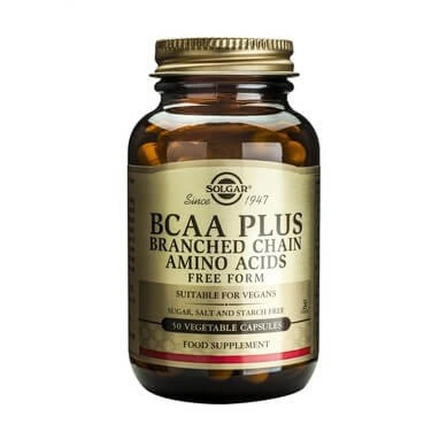 Solgar | BCAA | Verzweigtkettige Aminosäuren | 50 Kapseln