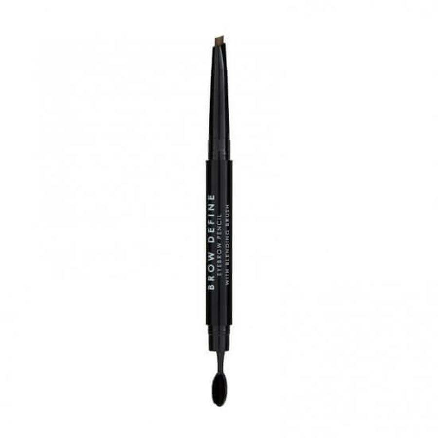 MUA | Brow Define Creion de sprâncene cu perie de blending Mid Brown | 1 buc