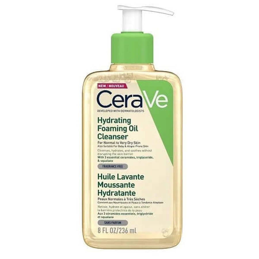 CeraVe | Hydrating Foaming Cleansing Oil Cleansing Oil for Dry & dry skin Sensitive Skin | 236ml