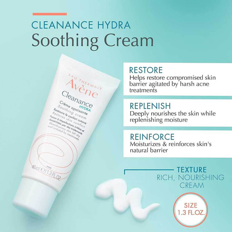 Hydra Beruhigende Creme, 40 ml, Avene