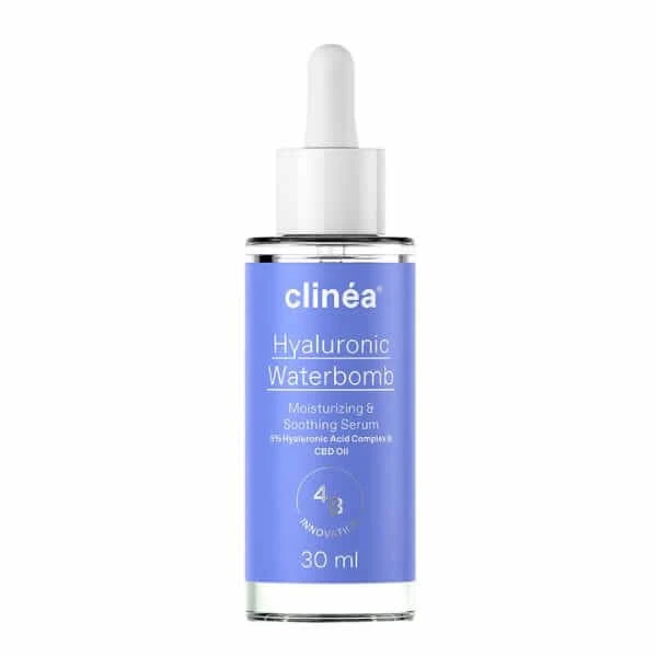 Clinéa | Hyaluronic Waterbomb Serum | Feuchtigkeitsspendendes & hydratisierendes Serum | Hyaluronic Waterbomb Serum Beruhigendes Serum | 30ml