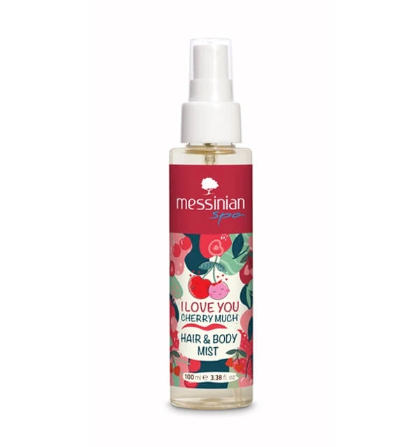Messinian Spa | Ich liebe dich Kirsche viel Haar & Körper Nebel | 100ml