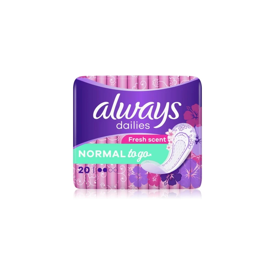 Always | Dailies To Go Normal Podpaski higieniczne o zapachu świeżości | 20szt: ceny i cechy