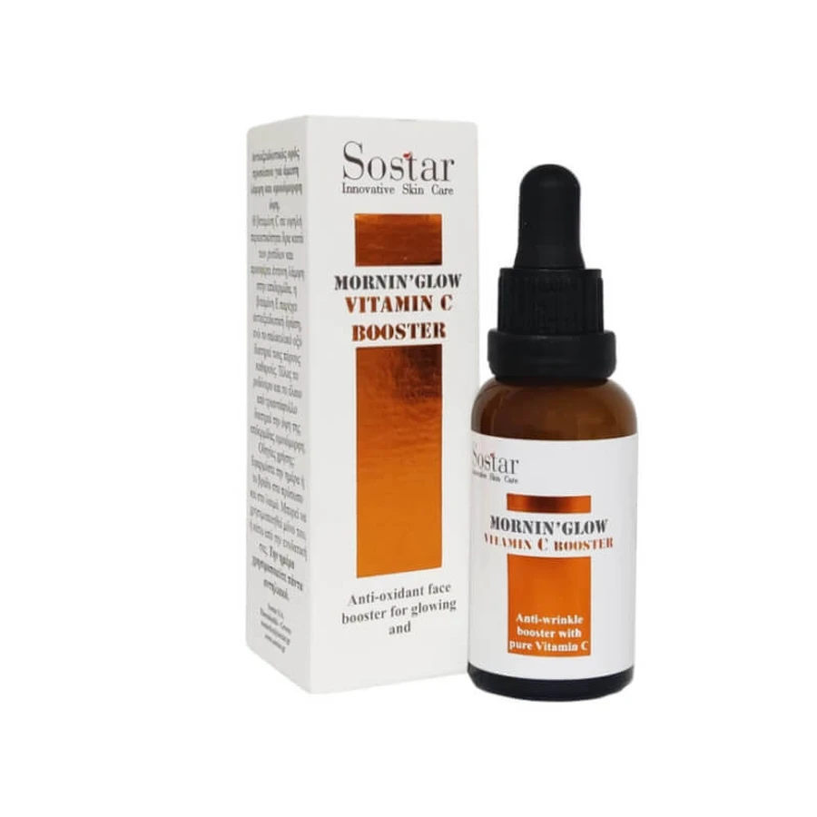Sostar | Mornin' Glow Vitamine C Booster | Antioxidant Gezichtsserum Voor Een Glimmende & Gelijkmatige Teint | 30ml