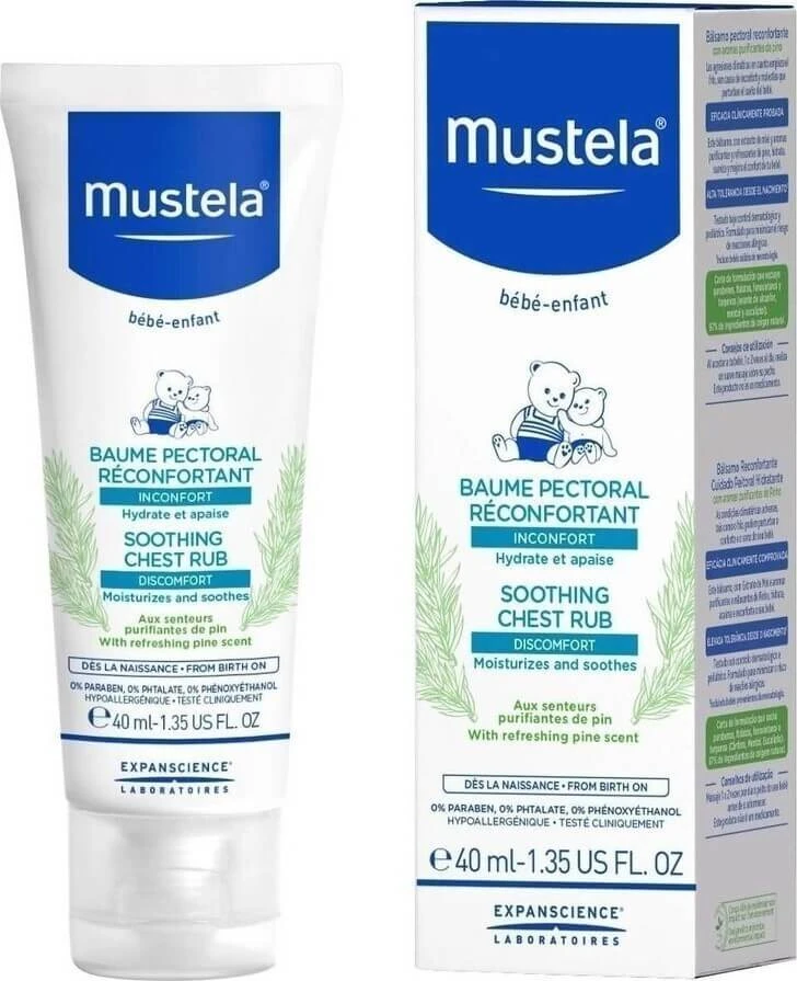 MUSTELA Beruhigende Brusteinreibung Brusteinreibungscreme 40ml