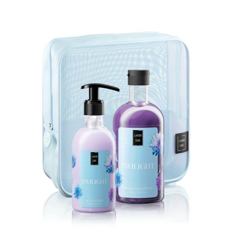LAVISH CARE Körperpflegeset Twilight Body Care Set mit Body Milk 300ml + Body Wash 500ml