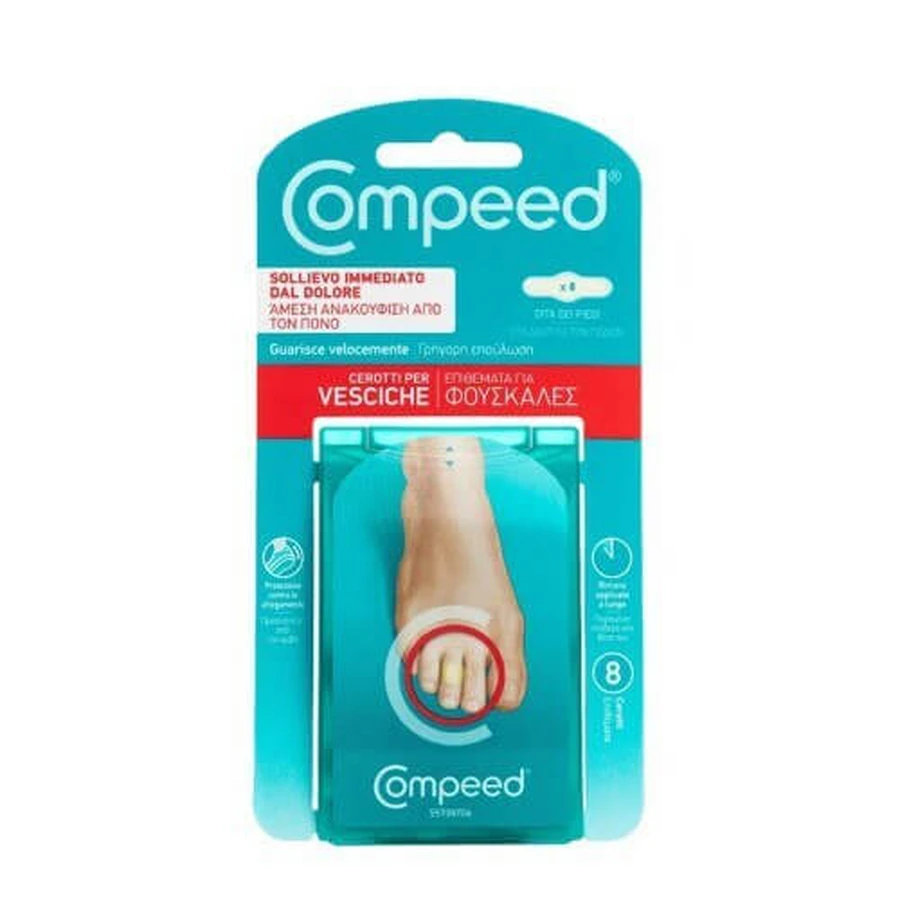 Tampoane COMPEED pentru bășici pe degetele de la picioare 8 buc.