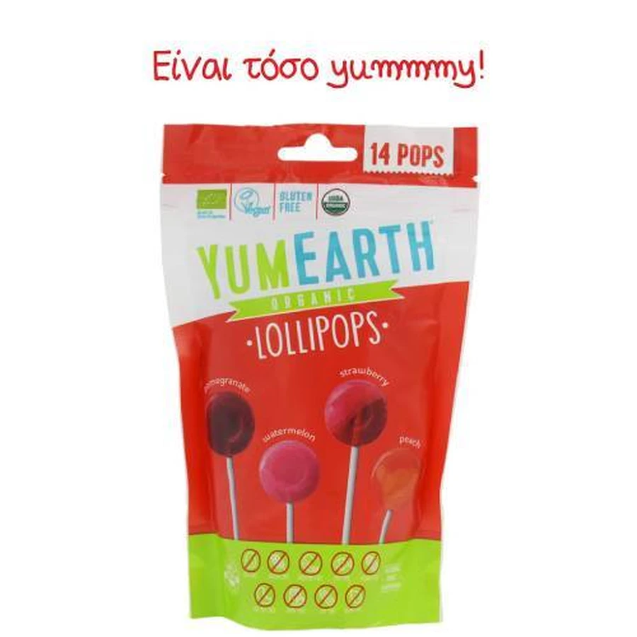 YUMEARTH Bio-Lutscher Bio-Frucht-Lutscher 14 Stück.