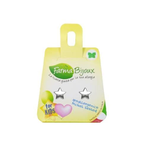 FARMA BIJOUX Hypoallergene nickelfreie Ohrringe mit Sternchen 6mm (BEA572)