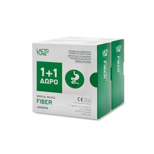 INNOVIS Lactotune Fiber Nahrungsergänzungsmittel für Verstopfung Relief 14 Beutel x 3gr 1 + 1 GIFT