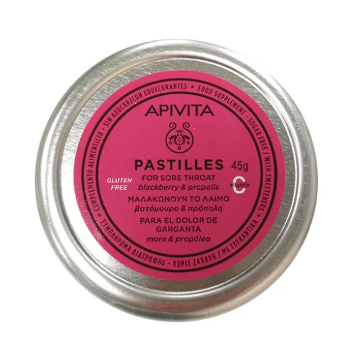 APIVITA Pastillen mit Himbeere & Propolis 45g