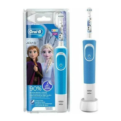 ORAL-B Vitality Kids Stages Power Frozen Elektrische Zahnbürste für Mädchen ab 3 Jahren