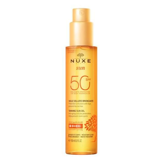NUXE Tanning Sun Oil Bräunungsöl für Gesicht & Körper SPF50 150ml
