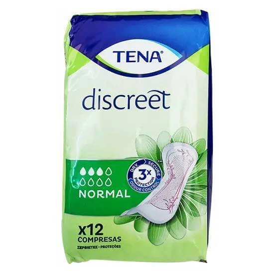 TENA Discreet Normal Akne Damenbinden 12 Stück