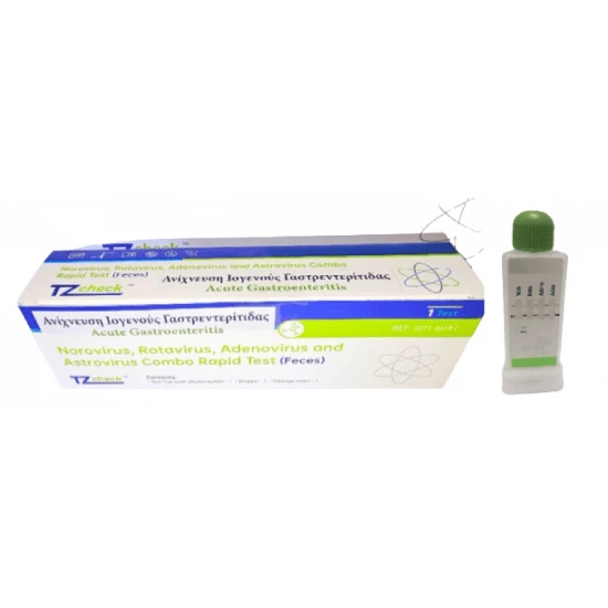 TZ CHECK Schnelltest Schnelltest für virale Gastroenteritis (Norovirus, Rotavirus, Adenovirus, Astrovirus) 1 Stk