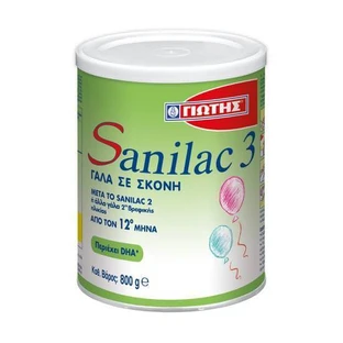 JOTIS Sanilac 3 Leche 3ª Edad Lactante 12+ Meses polvo 400gr