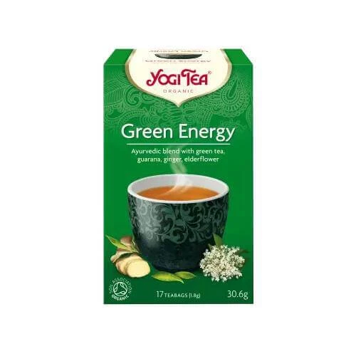 YOGI TEA Green Energy Bio-Grüntee zur Stimulation 17 Beutel 30,6g