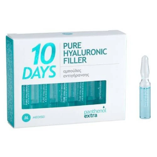 PANTHENOL Extra 10 Days Pure Hyaluronic Filler Anti-Aging Gesichtsserum mit Hyaluronsäure 10x2ml