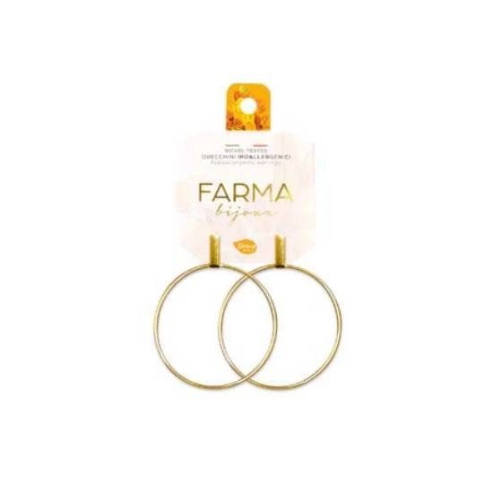 FARMA BIJOUX Hypoallergene Ohrringe Vergoldet 40mm