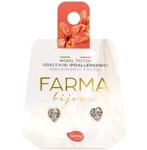 FARMA BIJOUX Hypoallergene Ohrringe Kristalle Herzen mit Swarovski® Kristall 5mm