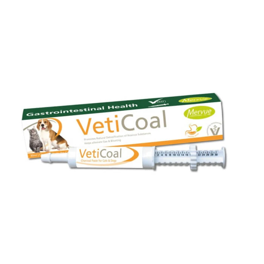 Activated charcoal paste, VETICOAL 60 ml