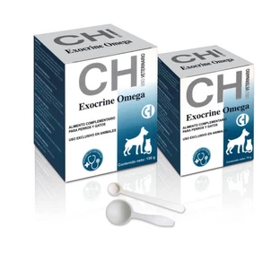 CH EXOCRINE OMEGA Nahrungsergänzungsmittel für Hunde und Katzen, bei Pankreas- und Malabsorptionsstörungen 75 g