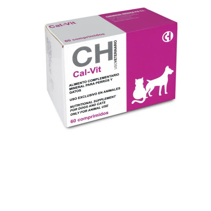 CH CAL-VIT Kalziumzusatz für Hunde und Katzen 60 tbl
