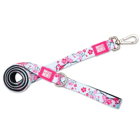 MAX & MOLLY Cherry Bloom, smycz dla psa, poliester, niebiesko-różowa, M(1,2m x 2cm): ceny i cechy