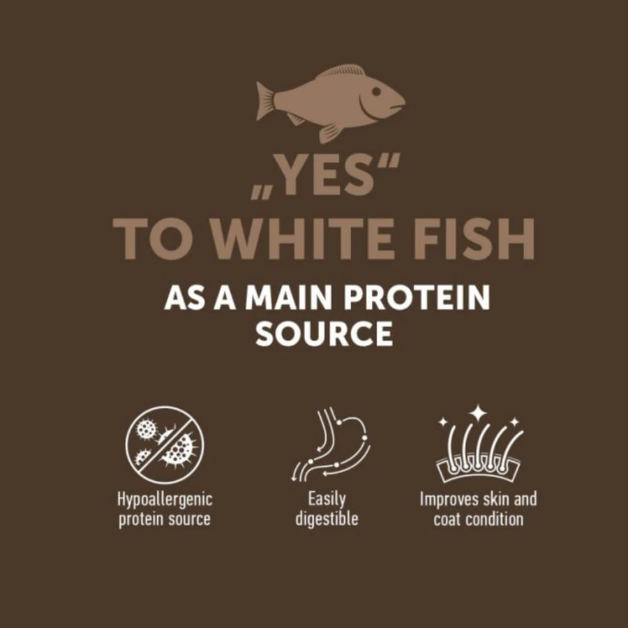NATURES PROTECTION Lifestyle, Poisson blanc, croquettes sans céréales, 400g