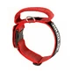 JULIUS-K9 Color & Gray, regulowana obroża z uchwytem dla psa, nylon, 40mm x 38-53cm, czerwona z szarym